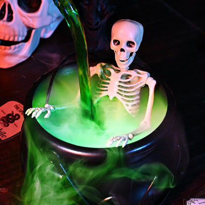 Halloween Witch Cauldron + Skeleton™