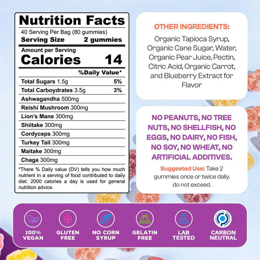 Vyrex® Organic Mushroom Gummies